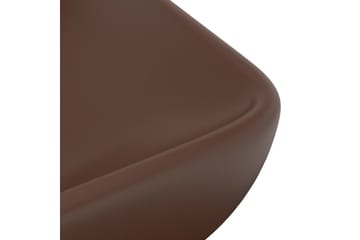 Ylellinen pesuallas suorakaide matta tummanruskea 71x38 cm - Talo & remontointi - Keittiö & kylpyhuone - Kylpyhuone - Pesualtaat - Pesuallas