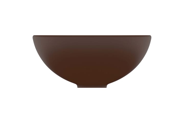 Ylellinen pesuallas pyöreä matta tummanruskea 32,5x14cm - Pesuallas