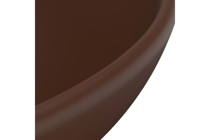 Ylellinen pesuallas pyöreä matta tummanruskea 32,5x14cm - Pesuallas