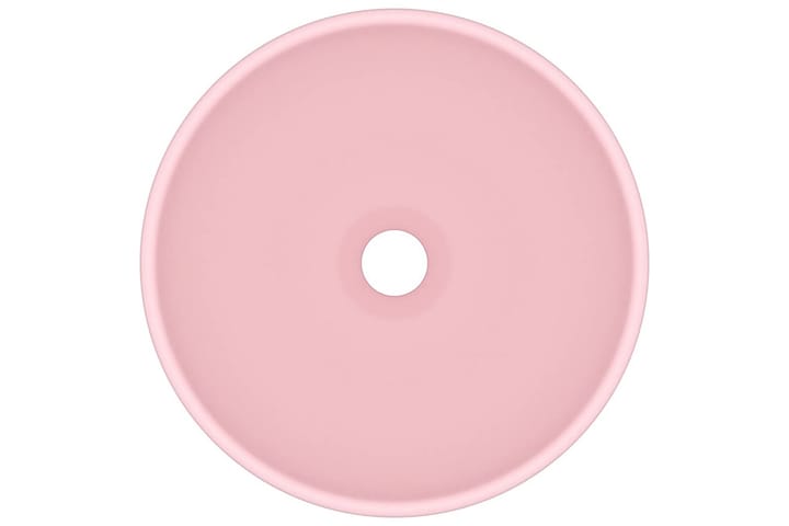 Ylellinen pesuallas pyöreä matta pinkki 32,5x14 cm keraami - Pesuallas