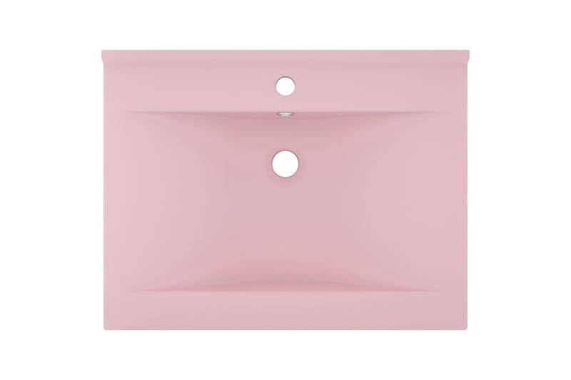 Ylellinen pesuallas hanareiällä matta pinkki 60x46 cm - Talo & remontointi - Keittiö & kylpyhuone - Kylpyhuone - Pesualtaat - Pesuallas