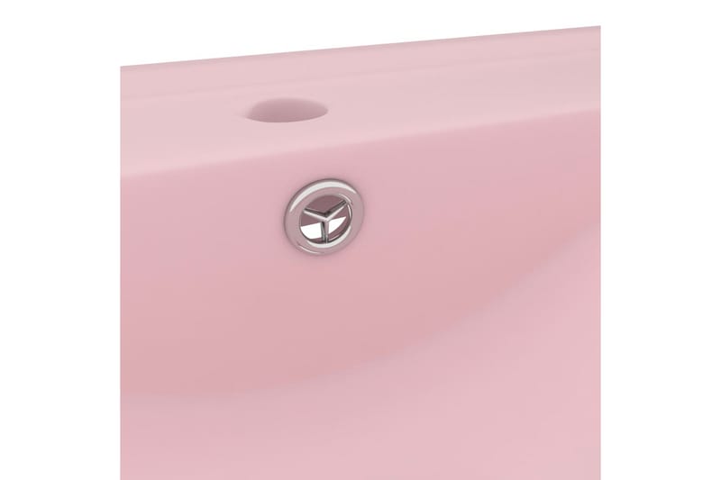 Ylellinen pesuallas hanareiällä matta pinkki 60x46 cm - Talo & remontointi - Keittiö & kylpyhuone - Kylpyhuone - Pesualtaat - Pesuallas