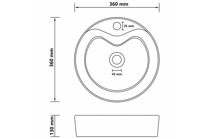 Ylellinen pesuallas ylivuodolla tummansin. 36x13 cmnen - Talo & remontointi - Keittiö & kylpyhuone - Kylpyhuone - Pesualtaat - Pesuallas