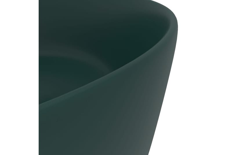 Ylellinen pesuallas pyöreä matta tummanvihreä 40x15 cm - Talo & remontointi - Keittiö & kylpyhuone - Kylpyhuone - Pesualtaat - Pesuallas