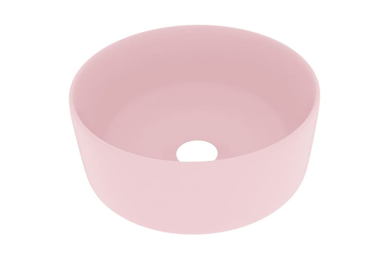 Ylellinen pesuallas pyöreä matta pinkki 40x15 cm keraamiikka - Talo & remontointi - Keittiö & kylpyhuone - Kylpyhuone - Pesualtaat - Pesuallas