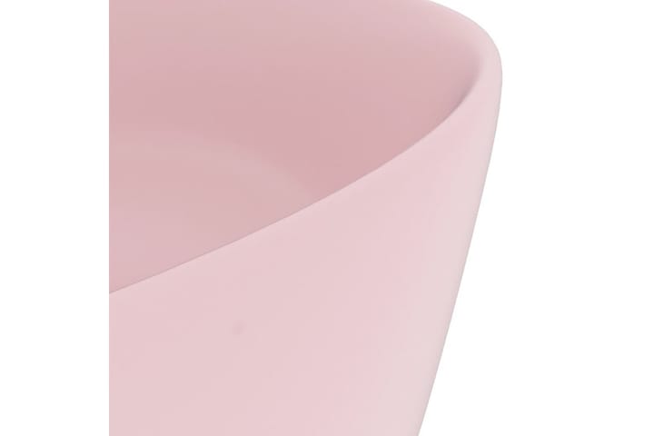 Ylellinen pesuallas pyöreä matta pinkki 40x15 cm keraamiikka - Pesuallas