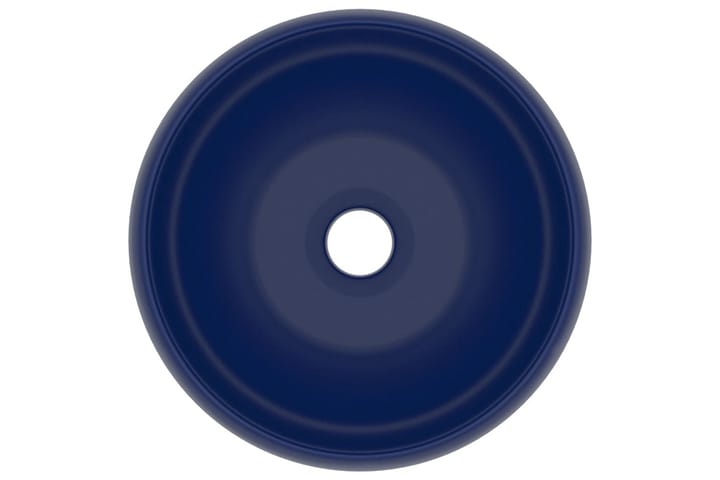 Ylellinen pesuallas pyöreä matta tummansininen 40x15 cm - Pesuallas