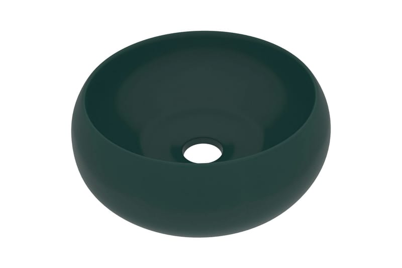 Ylellinen pesuallas pyöreä matta tummanvihreä 40x15 cm - Talo & remontointi - Keittiö & kylpyhuone - Kylpyhuone - Pesualtaat - Pesuallas