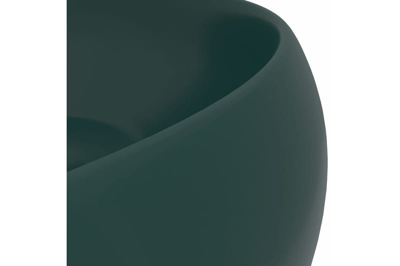 Ylellinen pesuallas pyöreä matta tummanvihreä 40x15 cm - Talo & remontointi - Keittiö & kylpyhuone - Kylpyhuone - Pesualtaat - Pesuallas