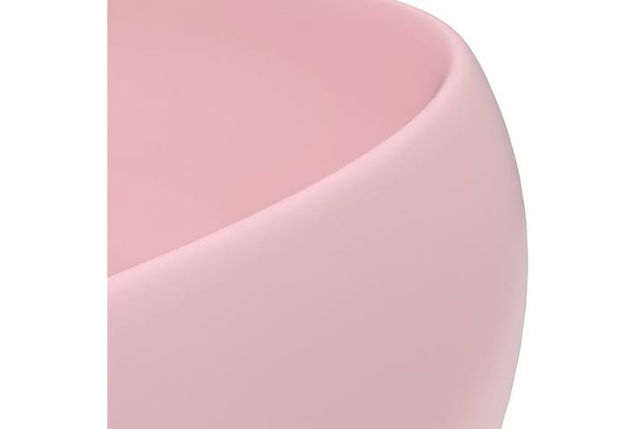Ylellinen pesuallas pyöreä matta pinkki 40x15 cm keraami - Pesuallas