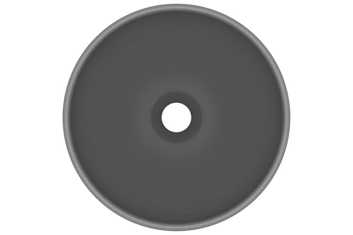 Ylellinen pesuallas pyöreä matta tummanharmaa 32,5x14cm - Pesuallas