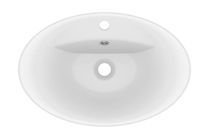 Ylellinen pesuallas ovaali matta valkoinen 58,5x39 cm - Talo & remontointi - Keittiö & kylpyhuone - Kylpyhuone - Pesualtaat - Pesuallas