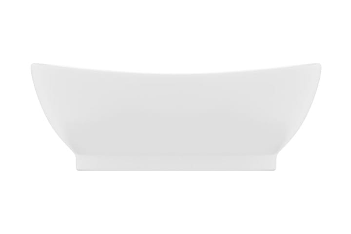 Ylellinen pesuallas ovaali matta valkoinen 58,5x39 cm - Pesuallas