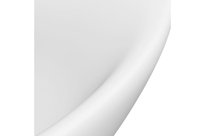 Ylellinen pesuallas ovaali matta valkoinen 58,5x39 cm - Pesuallas