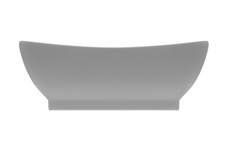 Ylellinen pesuallas ovaali matta vaaleaharmaa 58,5x39cm - Talo & remontointi - Keittiö & kylpyhuone - Kylpyhuone - Pesualtaat - Pesuallas