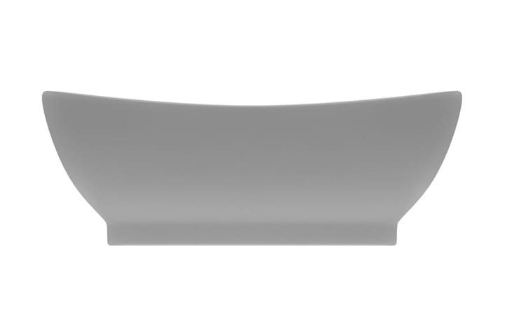 Ylellinen pesuallas ovaali matta vaaleaharmaa 58,5x39cm - Pesuallas