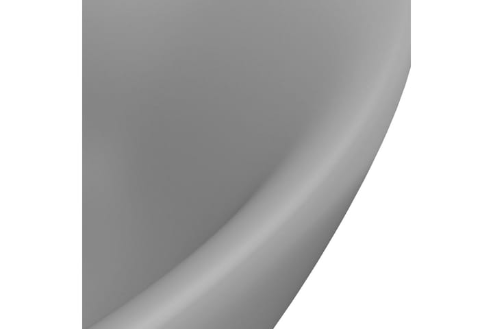 Ylellinen pesuallas ovaali matta vaaleaharmaa 58,5x39cm - Pesuallas