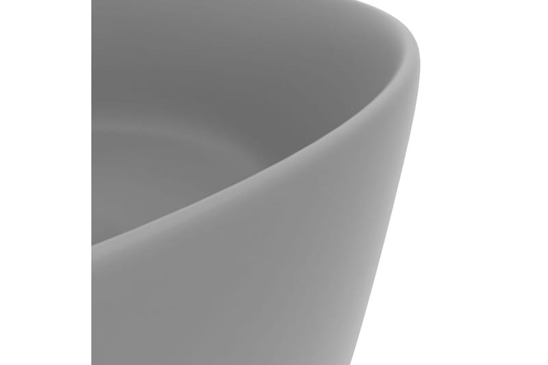 Ylellinen pesuallas pyöreä matta vaaleanharmaa 40x15 cm - Talo & remontointi - Keittiö & kylpyhuone - Kylpyhuone - Pesualtaat - Pesuallas