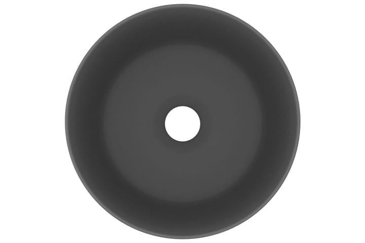 Ylellinen pesuallas pyöreä matta tummanharmaa 40x15 cm - Pesuallas