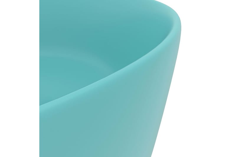 Ylellinen pesuallas pyöreä matta vaaleanvihreä 40x15 cm - Talo & remontointi - Keittiö & kylpyhuone - Kylpyhuone - Pesualtaat - Pesuallas