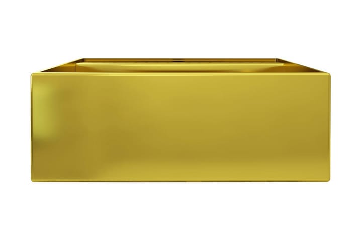 Pesuallas ylivuodolla 41x41x15 cm keraaminen kulta - Kulta - Pesuallas