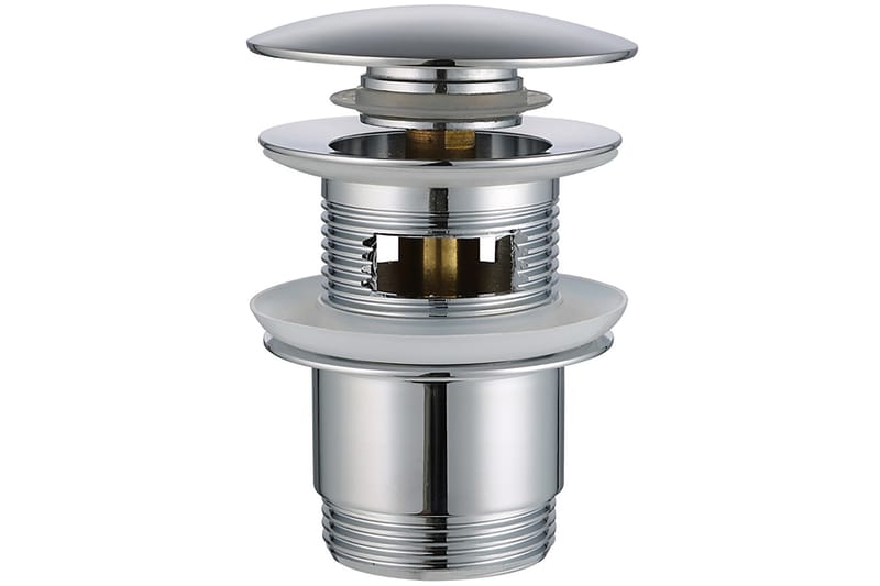 Pohjaventtiili pesualtaaseen | Ylivuotosuoja | Pop-up | Kromi, Lyfco