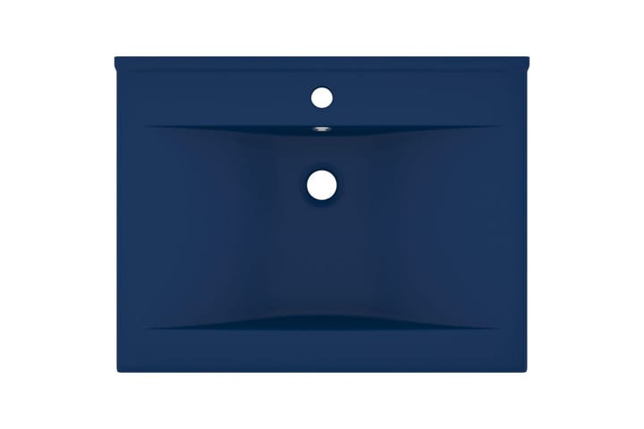 Ylellinen pesuallas hanareiällä tummansininen 60x46 cm - Pesuallas