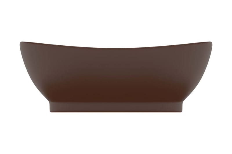 Ylellinen pesuallas ovaali matta tummanruskea 58,5x39cm - Talo & remontointi - Keittiö & kylpyhuone - Kylpyhuone - Pesualtaat - Pesuallas