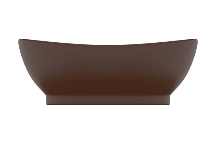 Ylellinen pesuallas ovaali matta tummanruskea 58,5x39cm - Pesuallas