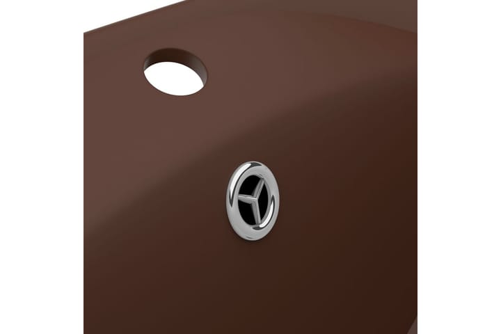 Ylellinen pesuallas ovaali matta tummanruskea 58,5x39cm - Pesuallas
