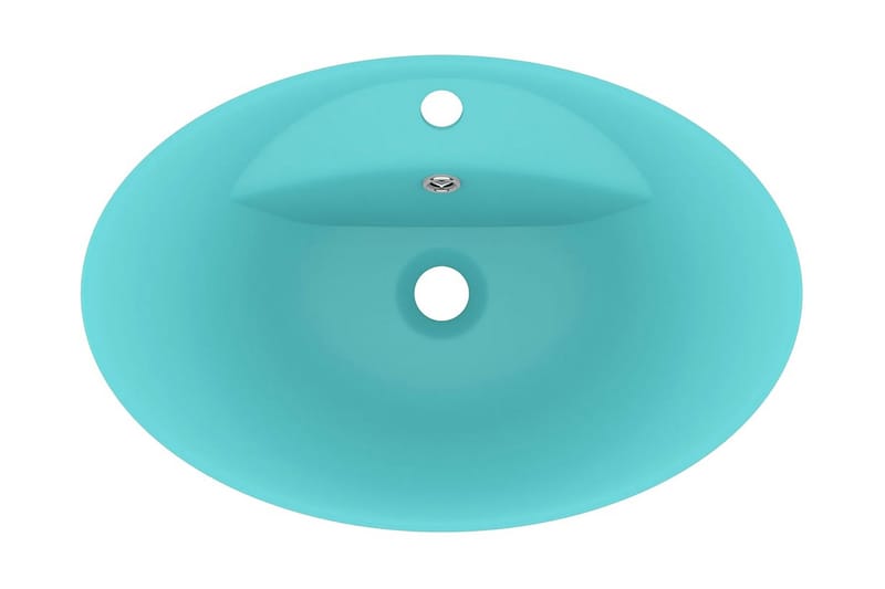 Ylellinen pesuallas ovaali matta vaaleavihreä 58,5x39cm - Talo & remontointi - Keittiö & kylpyhuone - Kylpyhuone - Pesualtaat - Pesuallas