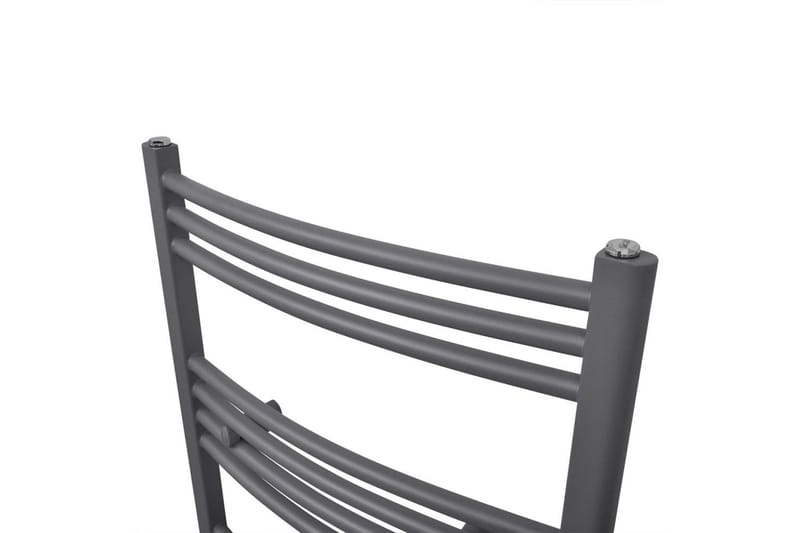 Kylpyhuoneen Keskuslämmitys Pyyheteline Kaareva 500x1160 mm - Harmaa - Talo & remontointi - Keittiö & kylpyhuone - Kylpyhuone - Pyyhekuivain - Pyyhekuivaimet vesikierto