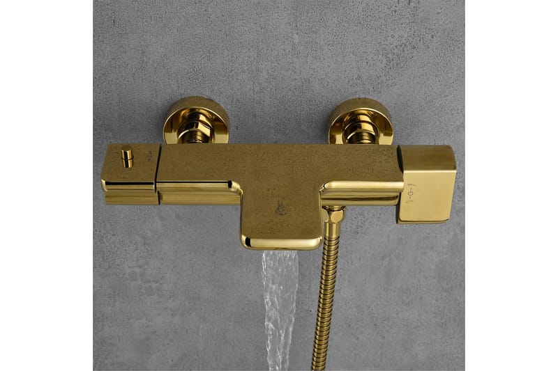 Bathlife Stimma Suihkusekoitin hanalla - Messinki - Talo & remontointi - Keittiö & kylpyhuone - Kylpyhuone - Sekoittajat & hanat - Ammehanat