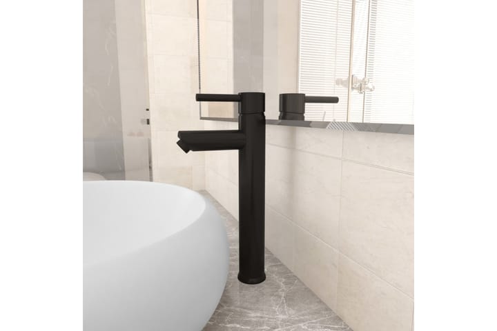 Kylpyhuoneen hana musta 12x30 cm - Ammehanat - Ammesekoittajat