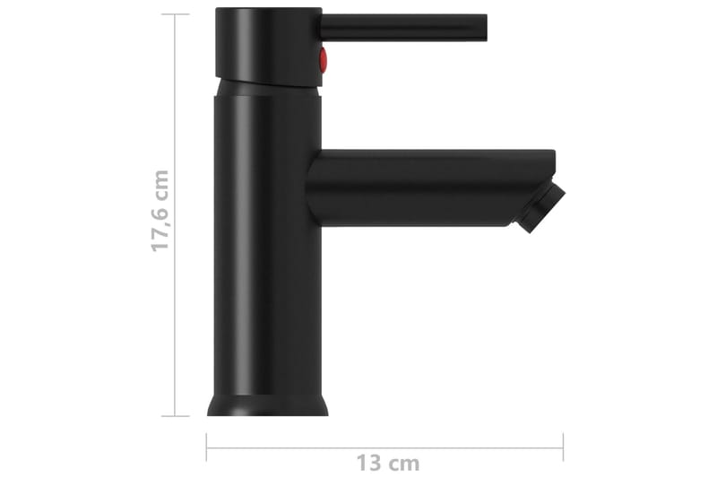 Kylpyhuoneen pesualtaan hana musta 130x176 mm - Talo & remontointi - Keittiö & kylpyhuone - Kylpyhuone - Sekoittajat & hanat - Ammehanat