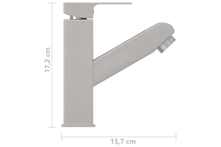 Kylpyhuoneen pesualtaan hana ulosvedolla nikkeli 157x172 mm - Pesuallashanat