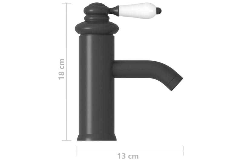 Kylpyhuoneen pesualtaan hana harmaa 130x180 mm - Talo & remontointi - Keittiö & kylpyhuone - Kylpyhuone - Sekoittajat & hanat - Pesuallashanat