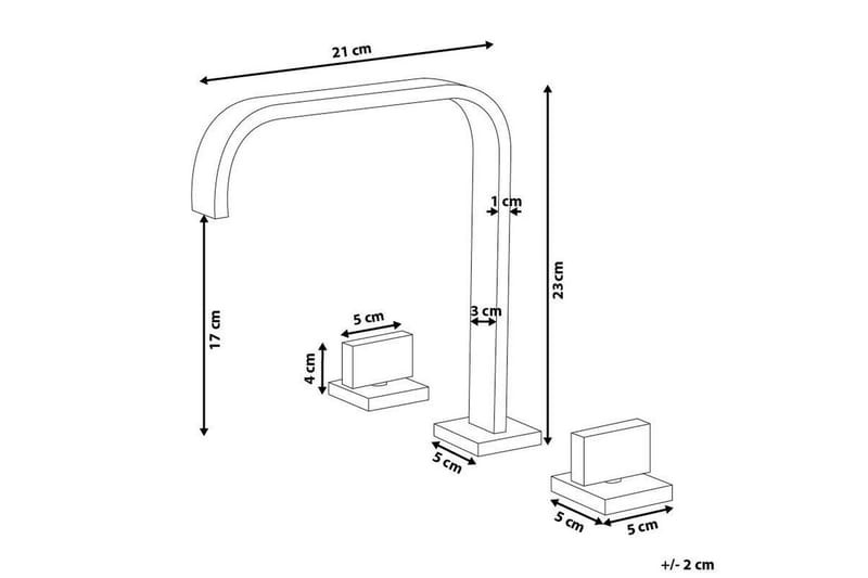 Pesuallashana Kikongo - Kulta - Talo & remontointi - Keittiö & kylpyhuone - Kylpyhuone - Sekoittajat & hanat - Pesuallashanat