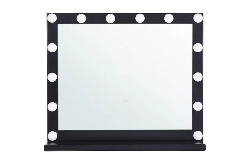 Sminkbordsspegel Beliani Beauvoir Black, undefined