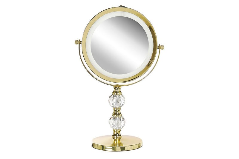 Sminkspegel Beliani Claira Guld GOLD - Talo & remontointi - Keittiö & kylpyhuone - Kylpyhuone - Kylpyhuonetarvikkeet