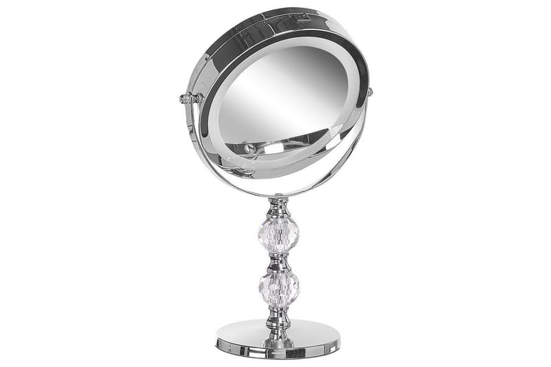 Sminkspegel Beliani Claira Guld Silver - Talo & remontointi - Keittiö & kylpyhuone - Kylpyhuone - Kylpyhuonetarvikkeet