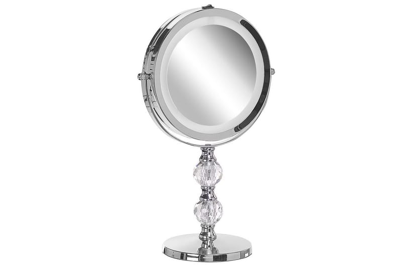 Sminkspegel Beliani Claira Guld Silver - Talo & remontointi - Keittiö & kylpyhuone - Kylpyhuone - Kylpyhuonetarvikkeet