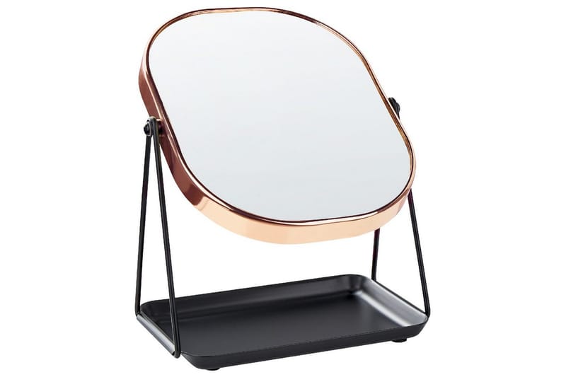 Sminkspegel Beliani Correze Guld/svart Rose||Black - Talo & remontointi - Keittiö & kylpyhuone - Kylpyhuone - Kylpyhuonetarvikkeet