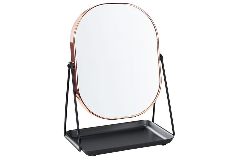 Sminkspegel Beliani Correze Guld/svart Rose||Black - Talo & remontointi - Keittiö & kylpyhuone - Kylpyhuone - Kylpyhuonetarvikkeet