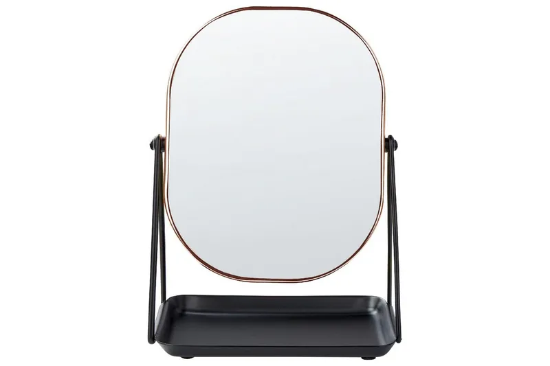 Sminkspegel Beliani Correze Guld/svart Rose||Black - Talo & remontointi - Keittiö & kylpyhuone - Kylpyhuone - Kylpyhuonetarvikkeet