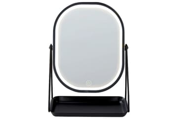 Sminkspegel Beliani Dordogne Guld/svart Silver||Black - Talo & remontointi - Keittiö & kylpyhuone - Kylpyhuone - Kylpyhuonetarvikkeet