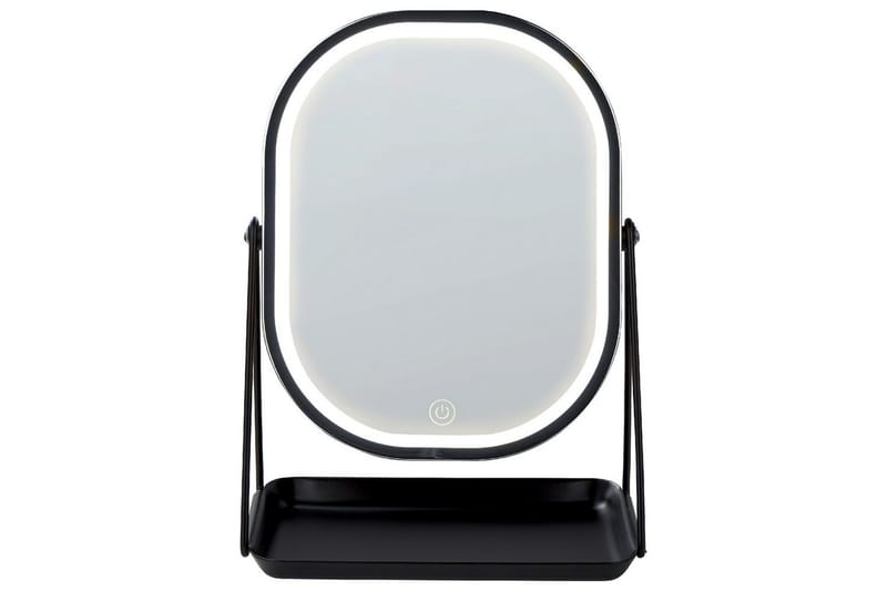 Sminkspegel Beliani Dordogne Guld/svart Silver||Black - Talo & remontointi - Keittiö & kylpyhuone - Kylpyhuone - Kylpyhuonetarvikkeet