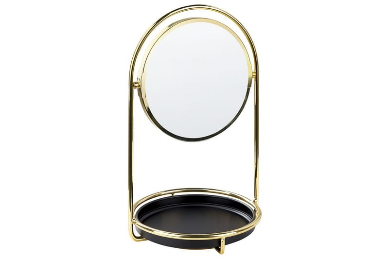 Sminkspegel Beliani Indre GOLD||Black - Talo & remontointi - Keittiö & kylpyhuone - Kylpyhuone - Kylpyhuonetarvikkeet
