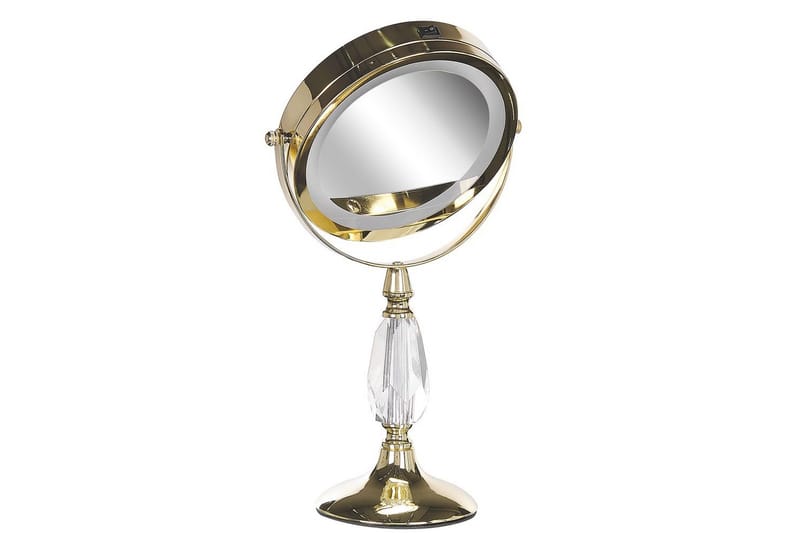 Sminkspegel Beliani Maury Guld GOLD VALUE_MISSING_2 - Talo & remontointi - Keittiö & kylpyhuone - Kylpyhuone - Kylpyhuonetarvikkeet