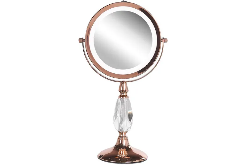 Sminkspegel Beliani Maury Guld GOLD VALUE_MISSING_3 - Talo & remontointi - Keittiö & kylpyhuone - Kylpyhuone - Kylpyhuonetarvikkeet